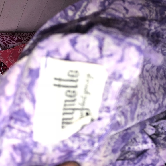 MYNETTE purple white floral vintage 3/4 sl. dress - Picture 5 of 7